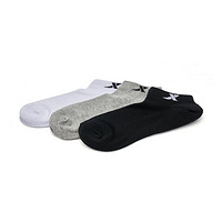 XTEP 特步 男平板短袜男棉质平板袜子运动袜短筒袜船袜3双