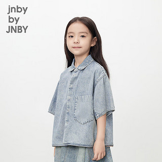 jnby by JNBY江南布衣童装宽松中袖衬衣男童24夏1O4210180 995/牛仔洗兰 110cm