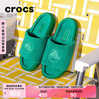 卡骆驰crocs经典绒绒凉拖男鞋女鞋户外凉拖|209962 常青绿-3WH 34(200mm)