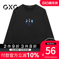 GXG 圆领休闲宽松长袖