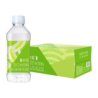 yineng 依能 青柠檬味 无糖0卡无汽弱碱 苏打水饮料 350ml*24瓶 整箱装