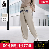 杰克琼斯 杰克·琼斯（JACK&JONES;）衣服男装卫裤男束脚弹力潮流百搭字母印花