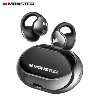 MONSTER 魔声 Open Ear AC600骨传导概念蓝牙耳机开放式无 太空黑
