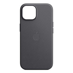 Apple 苹果 iPhone 15 MagSafe精织斜纹保护壳正品手机壳 黑色