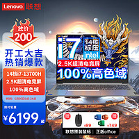 Lenovo/联想 2.5K电竞屏 笔记本电脑 酷睿i7-13700H 无机械硬盘 集成显卡 2560*1600 银色 512GB 60Hz 16GB