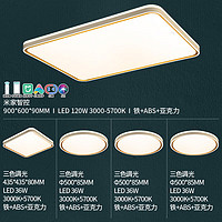 7日20点：雷士照明 EXCT9329I-L/120MB led智控北欧现代简约灯饰 柠梦S 四室一厅