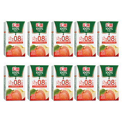 汇源 【10点抢】汇源100%果汁苹果汁 125ml*10盒 苹果汁