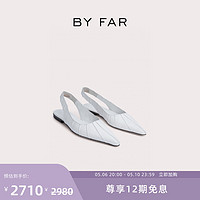 BY FAR [礼物]BY FAR Cyd纳帕牛皮革设计感时尚尖头穆勒鞋女鞋