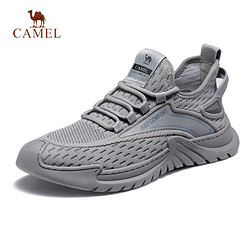 CAMEL 骆驼 户外鞋2023年秋季新款男士鞋防滑缓震透气软弹飞织休闲运动鞋