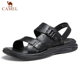 CAMEL 骆驼 男鞋2024新款真皮商务凉鞋男夏季两穿防滑舒适软底休闲沙滩鞋