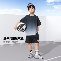 ZOSEE 儿童网眼速干透气休闲百搭运动套装短袖+短裤