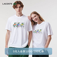 LACOSTE法国鳄鱼夏日系列男士24春季时尚简约舒适T恤TH8184 001/白色 XL /185