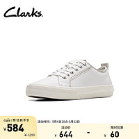 Clarks 其乐 女鞋洛可斯系列休闲板鞋春百搭舒适简约透气小白鞋