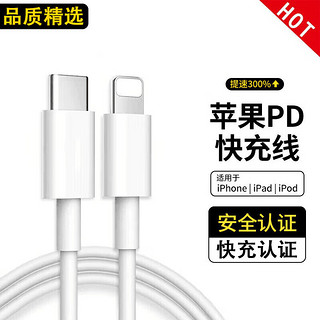 雷珞克 苹果快充套装适用20W充电头PD快充线USB-C数据线iPhone14ProMax13/12手机11充电头x数据线插头ipad 1米PD快充线