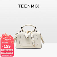 TEENMIX 天美意 女包牛皮枕头包百搭吐司包女士时尚通勤斜跨手提包大容量单肩包