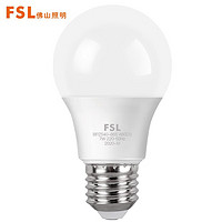 PLUS会员：FSL 佛山照明 LED灯泡家用商业E27螺口节能灯球泡 7W黄光 单支装