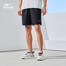 ERKE 鸿星尔克 运动短裤24年夏季新款透气男士休闲裤冰丝梭织宽松短裤
