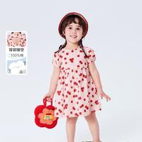 迷你巴拉 MINI BALA 巴拉女童连衣裙碎花宝宝裙子公主裙女童