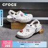 crocs/卡骆驰 贝雅洞洞鞋 白色 37/38(230mm) 男士拖鞋