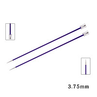 盛莲 KnitPro Zing 40厘米彩铝单头直针进口围巾棒针毛衣针编织工具 3.75mm 40cm