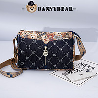 DANNY BEAR 丹尼熊 包包斜挎包女包新品牛仔挎包拼接小熊布包休闲DKB3825033