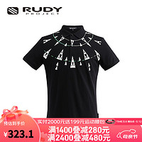 Rudy Project 璐迪 RUDY POJECT短袖上衣男翻领POLO衫纯棉舒适透气夏季新品男装 黑色 L