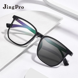 JingPro 鏡邦 1.60較薄防藍光變色鏡片+時尚男女鈦架/合金/TR鏡框多款可選