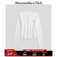 Abercrombie & Fitch 、需入会：ABERCROMBIE & FITCH 长袖亨利式T恤女 355534-1