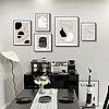 张小画的店现代简约组合装饰画莫兰迪抽象客厅沙发背景墙挂画壁画ins