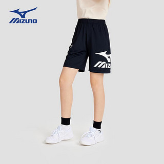 美津浓（MIZUNO）儿童短裤运动裤子男童2024年夏季舒适户外裤 黑色 130cm