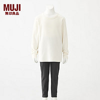 MUJI 無印良品 无印良品 MUJI 大童 罗纹编织 锥形裤 儿童童装 炭灰色 1A 130