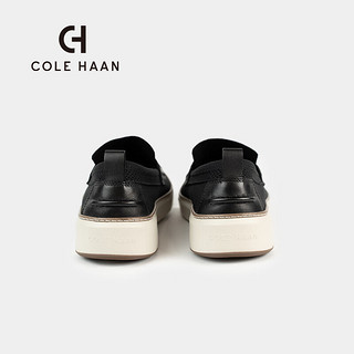 colehaan/歌涵 男鞋乐福鞋 2024春夏透气黑色一脚蹬网面休闲鞋C40048 黑色 44