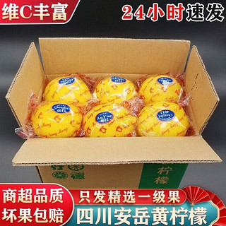 正宗安岳黄柠檬新鲜采摘一级应季孕妇水果奶茶店商用产地发货包邮500g