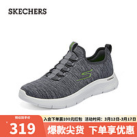 斯凯奇（Skechers）时尚休闲健步鞋216484 灰色/柠檬色/GYLM 39.5