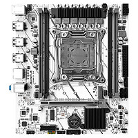 JINGYUE 精粤 X99M-H D3/D4主板2011-3针主板CPU套装游戏E5 2666V3 2696V3 精粤X99M-D D3主板 搭配E5 2666V3