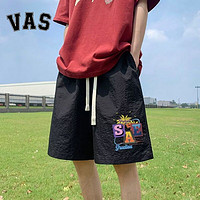 VAS&CO 短裤男夏季轻薄速干沙滩五分裤多巴胺穿搭宽松休闲运动短裤