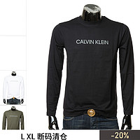 Calvin Klein 卡尔文·克莱 凯文克莱CK 男士百搭修身长袖圆领T恤 00GMF1K200