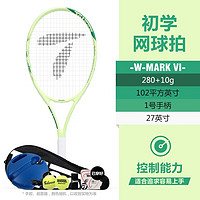 天龙（Teloon）网球拍单人初学者训练器大男女单人带线回弹网球套装 MARK VI（1号柄）适合小手女生