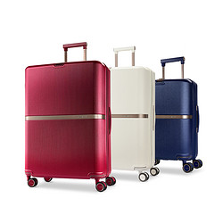Samsonite 新秀麗 男女可擴展旅行箱PC時尚萬向輪密碼拉桿箱20寸行李箱紅HH5