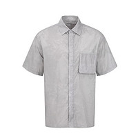 URBAN REVIVO 男士街潮设计感超宽松短袖开襟衬衫 UMV240034 叻色 L