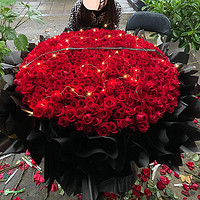 xianhuaxing 鲜花兴 同城鲜花速递999朵超大花束送女生女友老婆表白求婚生日 我爱你-520朵红玫瑰花束