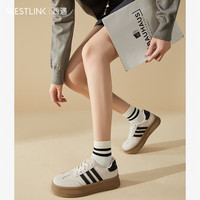 西遇 德训厚底板鞋 米白