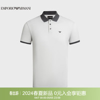 阿玛尼EMPORIO ARMANI24春夏EA男装短袖撞色饰边POLO衫