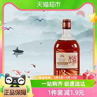 88VIP：古越龙山 三年陈老酒500ml*1瓶绍兴花雕黄酒糯米酒可浸泡阿胶