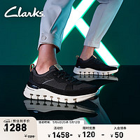 Clarks 其乐 小峡谷系列女鞋24跑鞋潮流舒适透气轻量缓震运动鞋 黑色 261764064 38