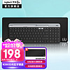 logitech 罗技 K580无线蓝牙键盘 M330无线静音鼠标无线鼠标K580黑大桌垫