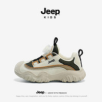 百亿补贴：Jeep 吉普 女童运动鞋软底透气跑步鞋2024新款春秋网面童鞋春款儿童鞋子