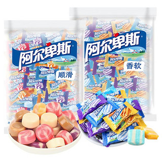 阿尔卑斯 硬糖500g+软糖500g混合口味喜糖糖果婚糖散装儿童小零食