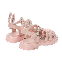 88VIP：班妮宝贝 女童鞋凉鞋2024夏季儿童鞋中大童女孩可爱兔耳罗马鞋
