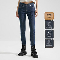 卡尔文·克莱恩 Calvin Klein CK Jeans女士休闲合体弹力吸湿速干九分牛仔裤J220073